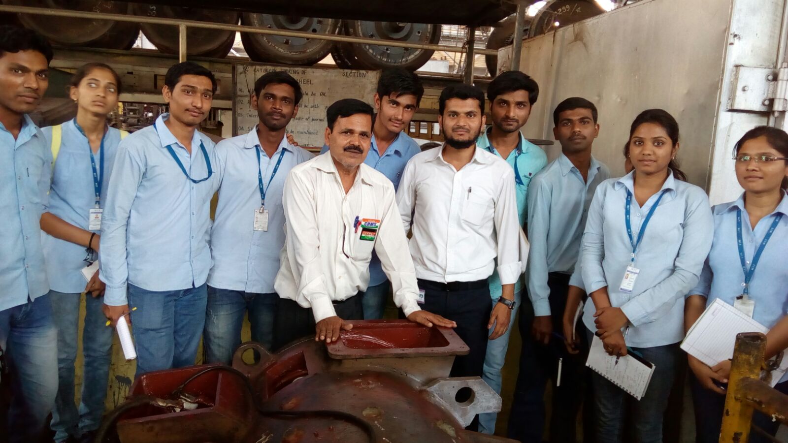 Industrial visit to Electric Locomotive workshop, Bhusawal